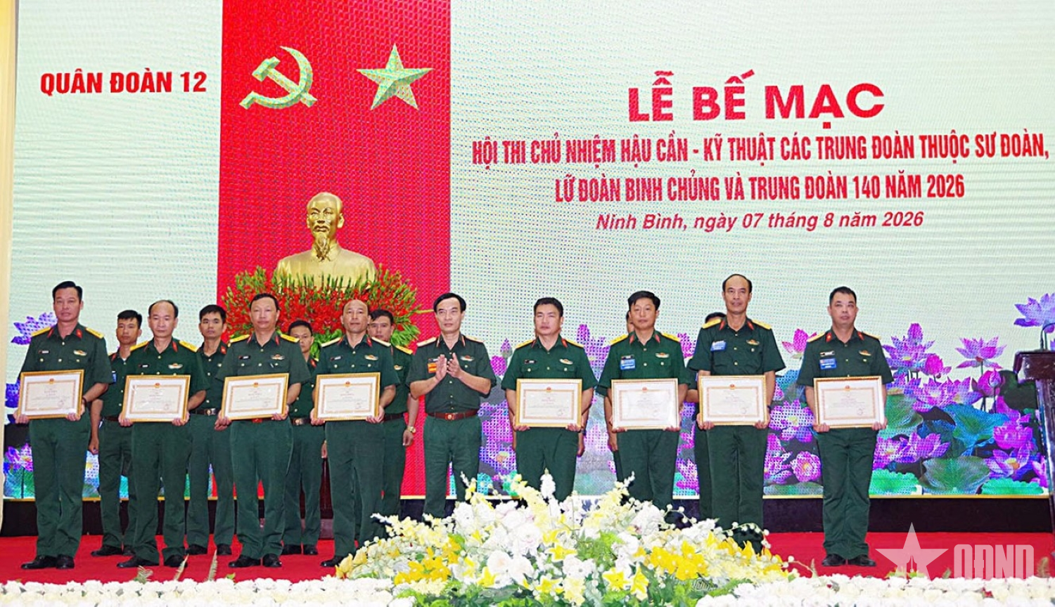 Quân đoàn 12 bế mạc Hội thi chủ nhiệm hậu cần - kỹ thuật